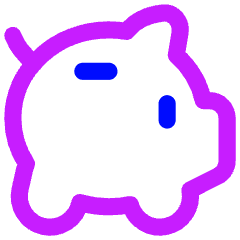 Piggy Bank Icon from Flex Neon Set