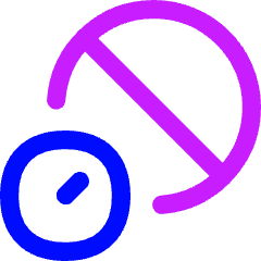 Temporary Block Account Security Icon from Flex Neon Set