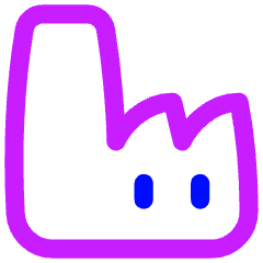 Store Factory Icon from Flex Neon Set