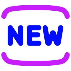 Tag New Square Icon from Flex Neon Set