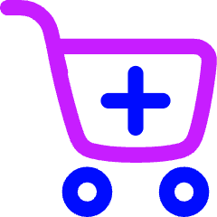 Shopping Cart Add Icon from Flex Neon Set