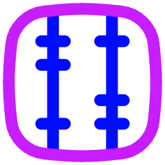 Abacus Vertical Icon from Flex Neon Set