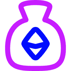 Bag Ethereum Icon from Flex Neon Set