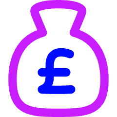 Bag Pound Icon from Flex Neon Set