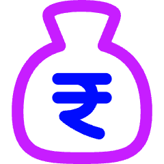 Bag Rupee Icon from Flex Neon Set