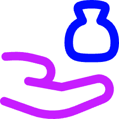 Bag Share Icon from Flex Neon Set