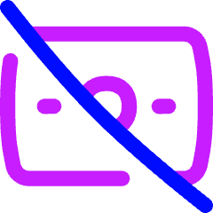 Bill Cashless Icon from Flex Neon Set