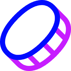 Coin Diagonal Icon from Flex Neon Set