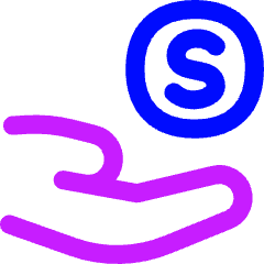 Share Coin Dollar Icon from Flex Neon Set