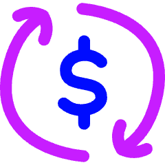 Subscription Cashflow Icon from Flex Neon Set