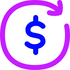 Transaction Repeat Recurring Icon from Flex Neon Set