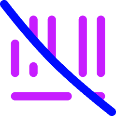 Bar Code Disable Icon from Flex Neon Set