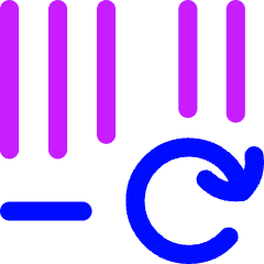 Bar Code Refresh Icon from Flex Neon Set