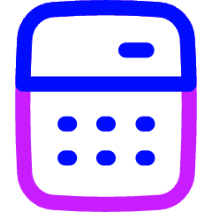 Calculator 1 Icon from Flex Neon Set