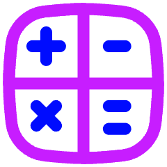 Calculator 2 Icon from Flex Neon Set