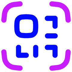 Qr Code Icon from Flex Neon Set