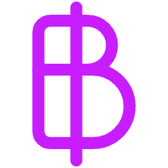 Baht Icon from Flex Neon Set