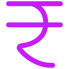 Rupee Icon from Flex Neon Set