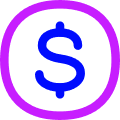Usdc Circle Icon from Flex Neon Set
