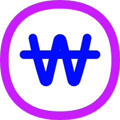 Won Circle Icon from Flex Neon Set