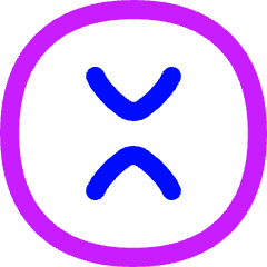 Xrp Circle Icon from Flex Neon Set