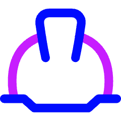 Construction Helmet 2 Icon from Flex Neon Set