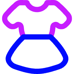 Dress Icon from Flex Neon Set