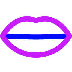 Mouth Lip Icon from Flex Neon Set