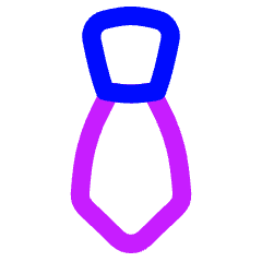 Necktie Icon from Flex Neon Set