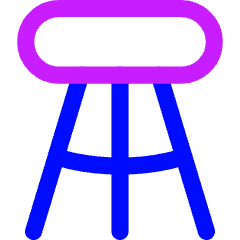 Stool Icon from Flex Neon Set