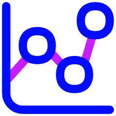 Graph Dot Icon from Flex Neon Set
