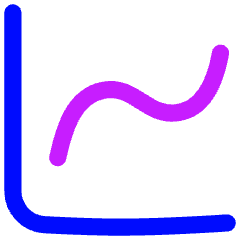 Graph Increase Icon from Flex Neon Set