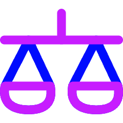 Justice Scale 1 Icon from Flex Neon Set