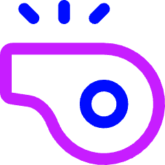 Whistle Icon from Flex Neon Set