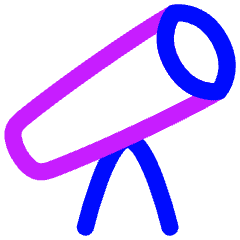 Telescope Icon from Flex Neon Set