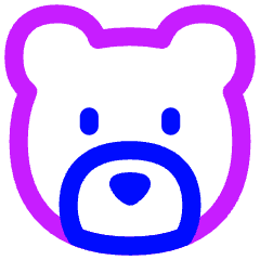 Bear Icon from Flex Neon Set