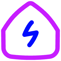 Eco House Icon from Flex Neon Set