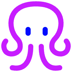 Octopus Icon from Flex Neon Set
