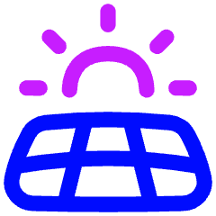 Solar Energy Icon from Flex Neon Set