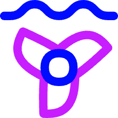 Tidal Energy Icon from Flex Neon Set