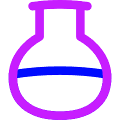 Circle Flask Icon from Flex Neon Set