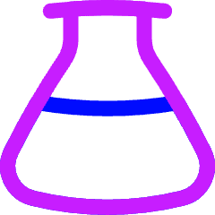 Erlenmeyer Flask Icon from Flex Neon Set