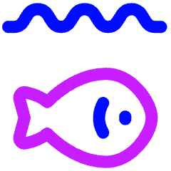 Life Below Water Icon from Flex Neon Set