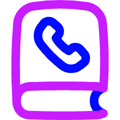 Contact Phonebook 2 Icon from Flex Neon Set