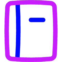 Contact Phonebook Icon from Flex Neon Set