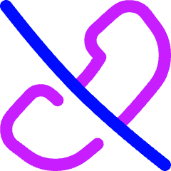 Call Hang Up Icon from Flex Neon Set