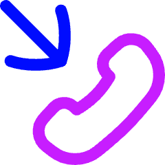 Incoming Call Icon from Flex Neon Set