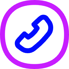 Phone Circle Icon from Flex Neon Set