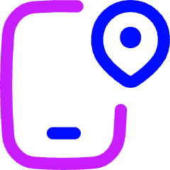 Phone Location Icon from Flex Neon Set