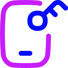 Phone Lock Icon from Flex Neon Set